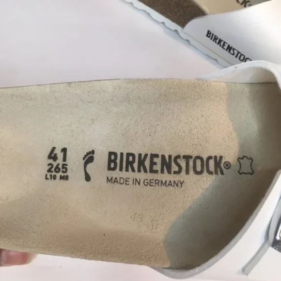 NEW Birkenstock Madrid White 41 narrow Slide Sandal - Picture 3 of 6